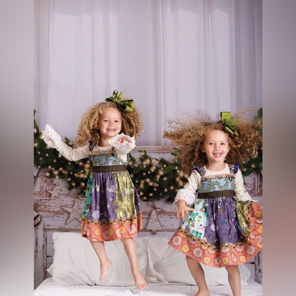 Matilda Jane Size 6 “Character Counts”Dress with Broadway Knots - Picture 2 of 7